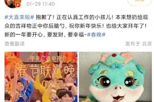 金晨春晚扔吉祥物引热议，幽默回应获赞